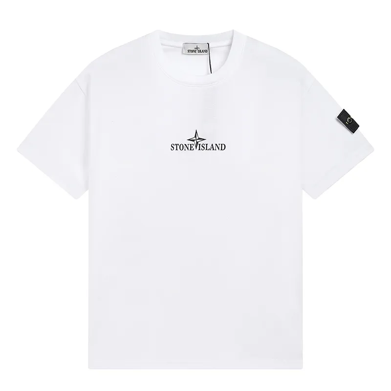 W668#P110💰 Popular item on the platform [Stone lsland/Stone Island compass armband printed short-sleeved T-shirt] ⚠️[Original creation with high control of details] -Made of 230g combed cotton 32-count double yarn, soft and comfortable to the touch, sweat-absorbent and breathable. -Simple basic and versatile style, original quality, the first choice for couples. -Made in a large factory, four needles and five threads on the shoulder, neat alignment, high quality workmanship. -Same style for men and women. Very versatile, one piece for everyone, the details are clearly visible. Color: White Size: M L